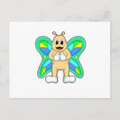Carte Postale Papillon heureux (Devant)