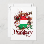 Carte Postale Papillon Hongrie (Devant / Derrière)