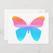 Carte Postale Papillon Hope (Devant / Derrière)