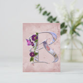 Carte Postale Papillon initial R (Debout devant)