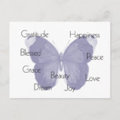 Carte Postale Papillon inspiré (Devant)