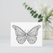 Carte Postale Papillon inspiré (Debout devant)