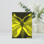 Carte Postale Papillon jaune, insecte-dame (Debout devant)