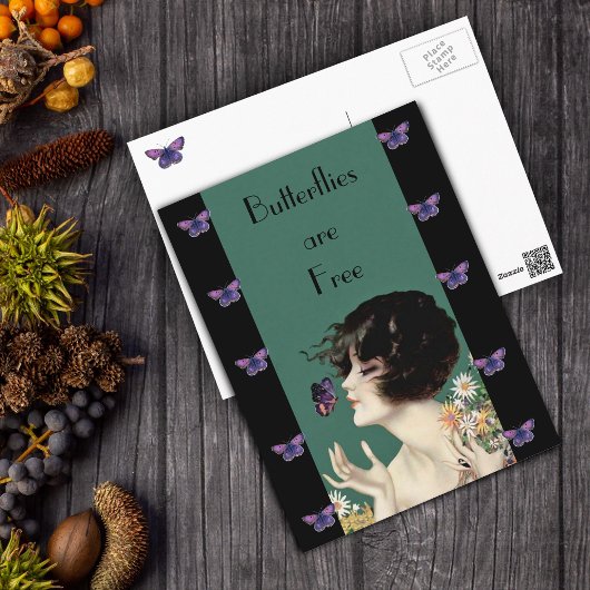 Carte postale Papillon Lady