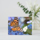 Carte postale Papillon Lady peinte (Debout devant)