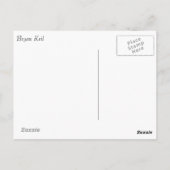 Carte Postale Papillon long tigre (Dos)