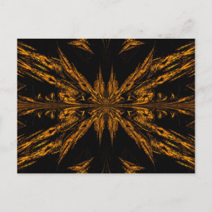 Carte Postale Papillon Lumière Dorée