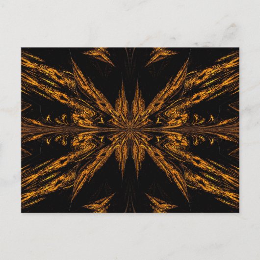 Carte Postale Papillon Lumière Dorée (Devant)