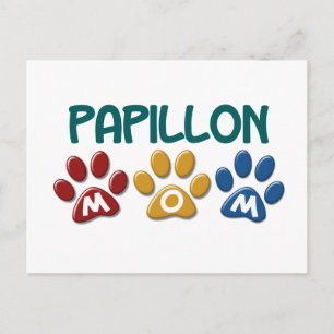 Carte Postale PAPILLON Maman Empreinte de patte 1