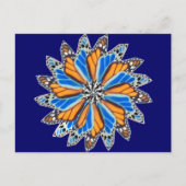 Carte Postale Papillon Mandala 2 (Devant)
