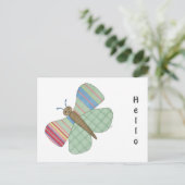 Carte postale Papillon Menthe (Debout devant)