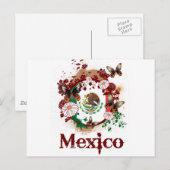 Carte Postale Papillon Mexique (Devant / Derrière)