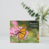 Carte Postale Papillon monarch uplifting et inspirant (Debout devant)