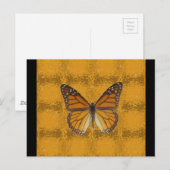 Carte Postale Papillon monarque (Devant / Derrière)