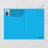 Carte Postale Papillon monarque du Kansas sur un tournesol (Dos)