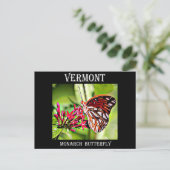 Carte Postale Papillon Monarque du Vermont (Debout devant)