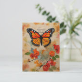 Carte Postale Papillon Monarque Mixte (Debout devant)