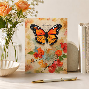 Carte Postale Papillon Monarque Mixte