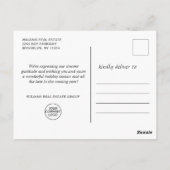 Carte Postale Papillon Monarque Noël Accueil d'entreprise (Dos)