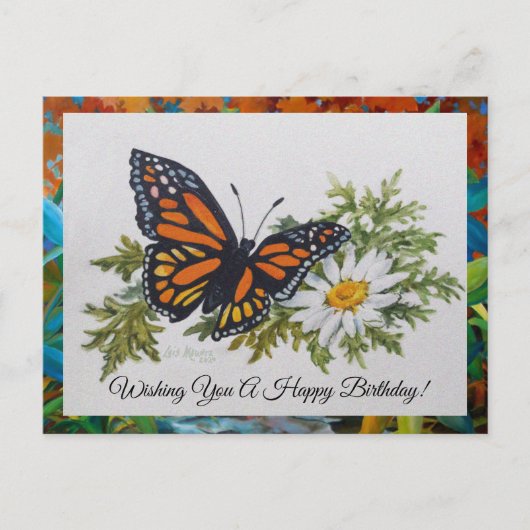 Carte Postale Papillon 'n Daisy (Devant)