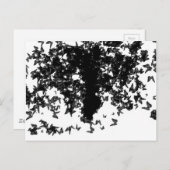 Carte Postale papillon noir (Devant / Derrière)