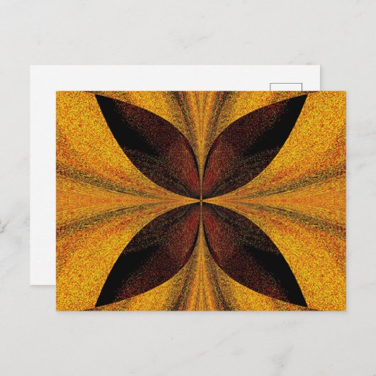 Carte Postale Papillon noir (Devant / Derrière)