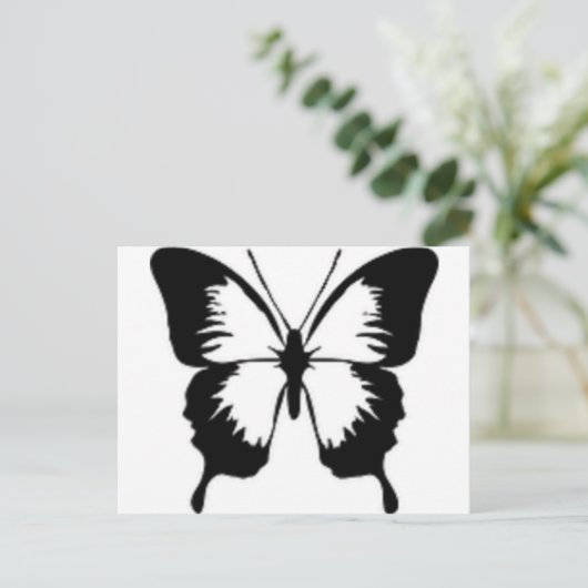 Carte Postale Papillon noir (Debout devant)