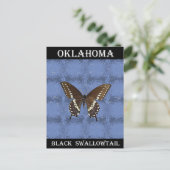 Carte Postale Papillon noir Swallowtail Oklahoma (Debout devant)