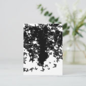Carte Postale papillon noir yaie swallowtail (Debout devant)