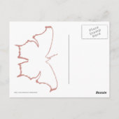 Carte Postale Papillon orange (Dos)