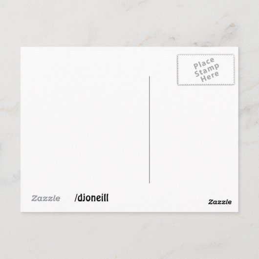 Carte Postale Papillon orange et noir (Dos)