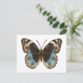 Carte Postale Papillon Pansy Bleu (Debout devant)