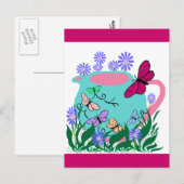 Carte Postale papillon papillon (Devant / Derrière)