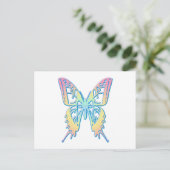 Carte Postale Papillon Pastel (Debout devant)