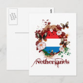 Carte Postale Papillon Pays-Bas (Devant / Derrière)
