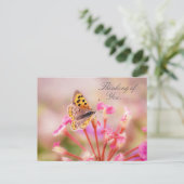 Carte Postale Papillon Pensant à Toi (Debout devant)