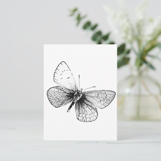 Carte Postale Papillon Pop Art (Debout devant)