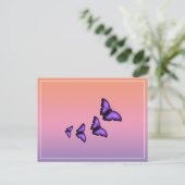 Carte Postale Papillon pourpre (Debout devant)