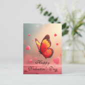 Carte Postale Papillon romantique pour la Saint-Valentin (Debout devant)
