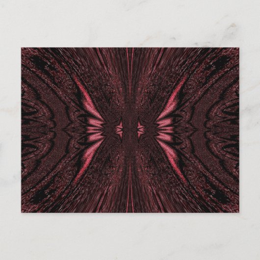 Carte Postale Papillon rose clair (Devant)