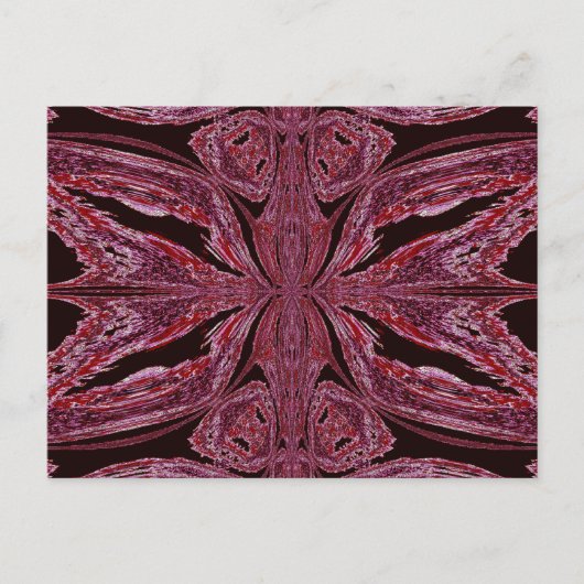 Carte Postale Papillon rouge (Devant)