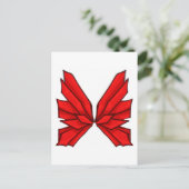 Carte Postale Papillon rouge I (Debout devant)