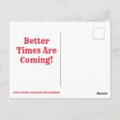 Carte Postale Papillon rouge jaune vert vintage rétro (Dos)