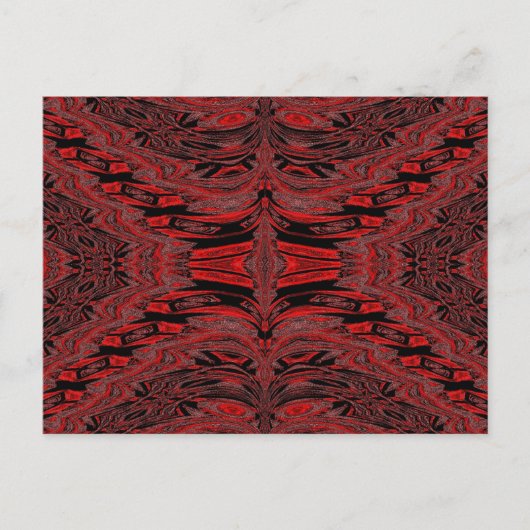 Carte Postale Papillon rouge Velvet (Devant)