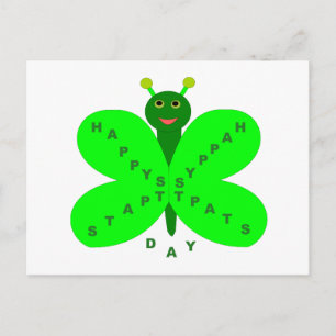 Carte postale papillon Saint Patrick