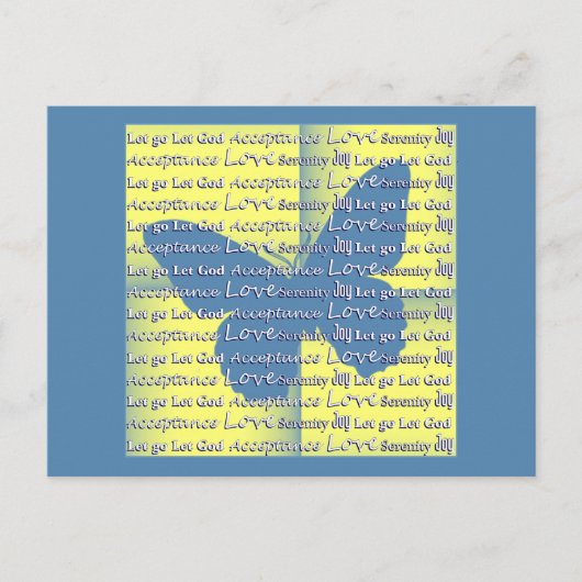 Carte Postale Papillon Slogan (Devant)