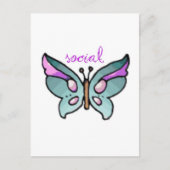 Carte Postale papillon social (Devant)
