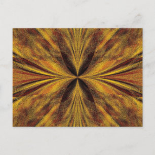 Carte Postale Papillon Sorti De L'Or