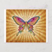 Carte Postale Papillon sur Arrière - plan (Devant)