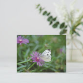 Carte Postale Papillon sur fleur (Debout devant)